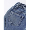 image:imageFloerns Toddler Girls Wide Leg Elastic Waist Button Baggy JeansDark Blue