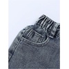 image:imageFloerns Toddler Girls Wide Leg Elastic Waist Button Baggy JeansVintage Blue