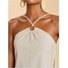 image:imageFloerns Women Summer Short Halter Tie Backless Beach Vacation Mini DressesApricot