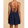 image:imageFloerns Women Summer Short Halter Tie Backless Beach Vacation Mini DressesDark Blue