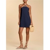 image:imageFloerns Women Summer Short Halter Tie Backless Beach Vacation Mini DressesDark Blue