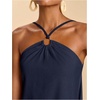 image:imageFloerns Women Summer Short Halter Tie Backless Beach Vacation Mini DressesDark Blue