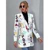 image:imageFloerns Womens Casual Long Sleeve Graphic Colorful Blazer Work Suit JacketA Multi 1