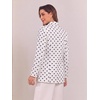 image:imageFloerns Womens Casual Long Sleeve Graphic Colorful Blazer Work Suit JacketBeige Polka Dots