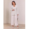 image:imageFloerns Womens Casual Long Sleeve Graphic Colorful Blazer Work Suit JacketBeige Polka Dots