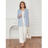 image:imageFloerns Womens Casual Long Sleeve Graphic Colorful Blazer Work Suit JacketBlue and White
