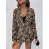 image:imageFloerns Womens Casual Long Sleeve Graphic Colorful Blazer Work Suit JacketDark Floral