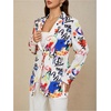 image:imageFloerns Womens Casual Long Sleeve Graphic Colorful Blazer Work Suit JacketGraffiti Multi