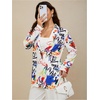 image:imageFloerns Womens Casual Long Sleeve Graphic Colorful Blazer Work Suit JacketGraffiti Multi