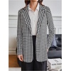 image:imageFloerns Womens Casual Long Sleeve Graphic Colorful Blazer Work Suit JacketHoundstooth