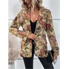 image:imageFloerns Womens Casual Long Sleeve Graphic Colorful Blazer Work Suit JacketLight Floral