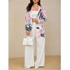 image:imageFloerns Womens Casual Long Sleeve Graphic Colorful Blazer Work Suit JacketPink Graffiti