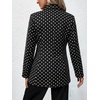 image:imageFloerns Womens Casual Long Sleeve Graphic Colorful Blazer Work Suit JacketPolka Dots