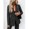 image:imageFloerns Womens Casual Long Sleeve Graphic Colorful Blazer Work Suit JacketPolka Dots
