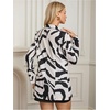 image:imageFloerns Womens Casual Long Sleeve Graphic Colorful Blazer Work Suit JacketZebra Print