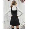 image:imageFloerns Womens Casual V Neck A Line Corduroy Pinafore Overall DressA Black