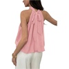 image:imageFloerns Womens Chiffon Bowknot Bubble Hem Sleeveless Halter Tank TopsPink
