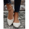 image:imageFloerns Womens Elegant Flats Pointed Toe Slip On Work Dressy Ballet FlatsBeige