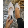 image:imageFloerns Womens Elegant Flats Pointed Toe Slip On Work Dressy Ballet FlatsBeige Solid