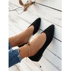 image:imageFloerns Womens Elegant Flats Pointed Toe Slip On Work Dressy Ballet FlatsBlack