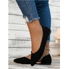 image:imageFloerns Womens Elegant Flats Pointed Toe Slip On Work Dressy Ballet FlatsBlack