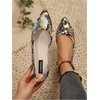image:imageFloerns Womens Elegant Flats Pointed Toe Slip On Work Dressy Ballet FlatsBlack Floral
