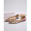 image:imageFloerns Womens Elegant Flats Pointed Toe Slip On Work Dressy Ballet FlatsGold Multi