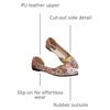 image:imageFloerns Womens Elegant Flats Pointed Toe Slip On Work Dressy Ballet FlatsGold Multi