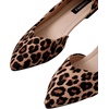 image:imageFloerns Womens Elegant Flats Pointed Toe Slip On Work Dressy Ballet FlatsLeopard Brown