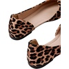 image:imageFloerns Womens Elegant Flats Pointed Toe Slip On Work Dressy Ballet FlatsLeopard Brown