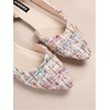 image:imageFloerns Womens Elegant Flats Pointed Toe Slip On Work Dressy Ballet FlatsMulticolor