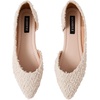 image:imageFloerns Womens Elegant Flats Pointed Toe Slip On Work Dressy Ballet FlatsWhite Ivory