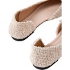 image:imageFloerns Womens Elegant Flats Pointed Toe Slip On Work Dressy Ballet FlatsWhite Ivory