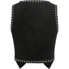 image:imageFloerns Womens Embroidery Cowgirl Vest Tie Front Waistcoat Vest JacketsBlack