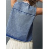 image:imageFloerns Womens Embroidery Cowgirl Vest Tie Front Waistcoat Vest JacketsBlue