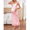 image:imageFloerns Womens Floral Maternity Dress Bodycon Fishtail Long PregnancyPink