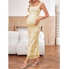 image:imageFloerns Womens Floral Maternity Dress Bodycon Fishtail Long PregnancyYellow Floral