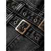 image:imageFloerns Womens Grunge Sleeveless Halter Backless Fringe Vest Denim TopsBlack