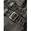 image:imageFloerns Womens Grunge Sleeveless Halter Backless Fringe Vest Denim TopsDusty Blue