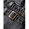 image:imageFloerns Womens Grunge Sleeveless Halter Backless Fringe Vest Denim TopsGrey