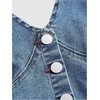 image:imageFloerns Womens Halter Denim Tank Top Button Down Backless Jean Crop TopsLight Wash