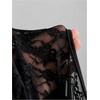 image:imageFloerns Womens Lace Patchwork Off The Shoulder Bodycon Mini DressBlack
