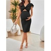 image:imageFloerns Womens Maternity Baby Shower Dress Photoshoot Pregnancy DressesDark Black