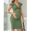 image:imageFloerns Womens Maternity Baby Shower Dress Photoshoot Pregnancy DressesGreen