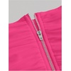 image:imageFloerns Womens Off Shoulder Short Sleeve Ruched Corset Crop Going Out TopHot Pink