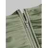 image:imageFloerns Womens Off Shoulder Short Sleeve Ruched Corset Crop Going Out TopMint Green