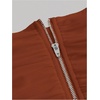 image:imageFloerns Womens Off Shoulder Short Sleeve Ruched Corset Crop Going Out TopRust Brown