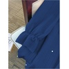 image:imageFloerns Womens Plus Size Pearl Beaded Tunic Dress Long Sleeve Tie Neck Casual Shirt DressesDark Blue