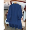 image:imageFloerns Womens Plus Size Pearl Beaded Tunic Dress Long Sleeve Tie Neck Casual Shirt DressesDark Blue