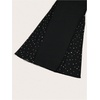 image:imageFloerns Womens Plus Size Rhinestone Flare Leggings High Waist Bell BottomsBlack